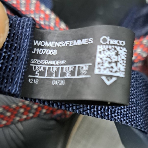 Womens Chaco (J107068) Z/Volv X2 Navy/Red Sandals Size 5 - Picture 11 of 11